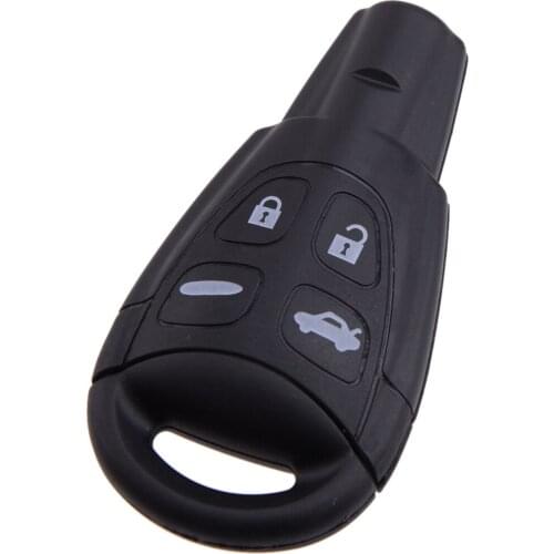 Beler LTQSAAM433TX 3659-SAAM433 4 Buttons Car Remote Key Fob Fit For Saab 9-3 9-5 2003 2004 2005 2006 2007 2008 2009 Black