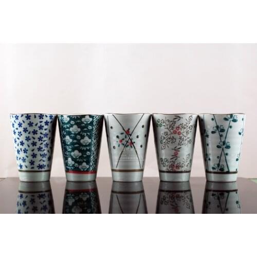 Chinese Style Cocktail Glasses Ceramic Wine Glasses Vintage and Nostalgic Cocktail Glasses 230 Ml