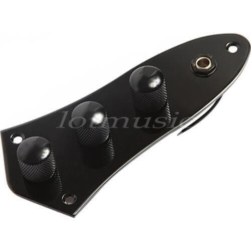 Black Control Plate Pots Wired for Electric Guitar Replacement Parts