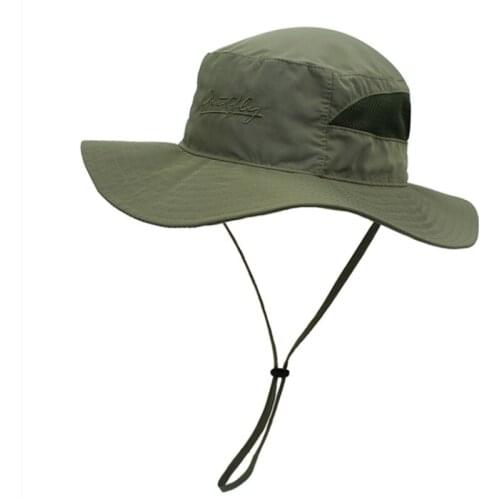 Dual Purpose Outdoor Fishing Summer Fisherman Hat for Men Foldable Suncap Bucket Hats Sun Protection Cap