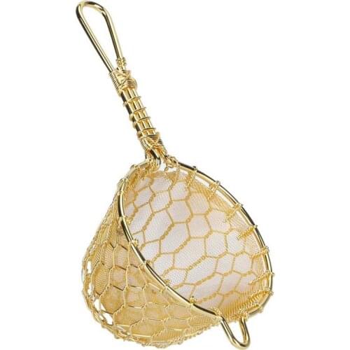 Tea filter organizer infusions Copper Tea Infuser Strainer Reusable Loose Leaf Teapot Filter with Long Handle for Tea Maker