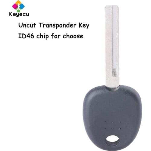 KEYECU Replacement Uncut Transponder Ignition Car Key Without Transponder Chip - FOB for Hyundai i20 i30 I35 Venga