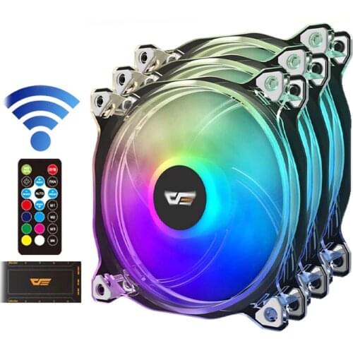 CF8 Pro PC Case Fan RGB 120mm RGB Fan Clear Frame Mute IR Transparent Cooling Cooler AURA SYNC CPU Cooler Master Computer Fans