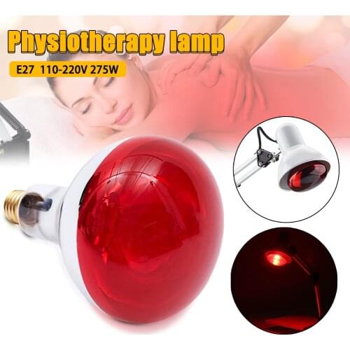 220V 275W Infrared Heating Therapy Lamp Adjustable Full Body Back Knee Pain Relief Physiotherapy Lamp with Infrared Light Bulb