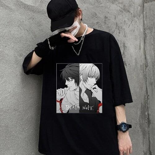 Death Note Summer Men Female T-shirt Tops Short Sleeve O-neck Fashion