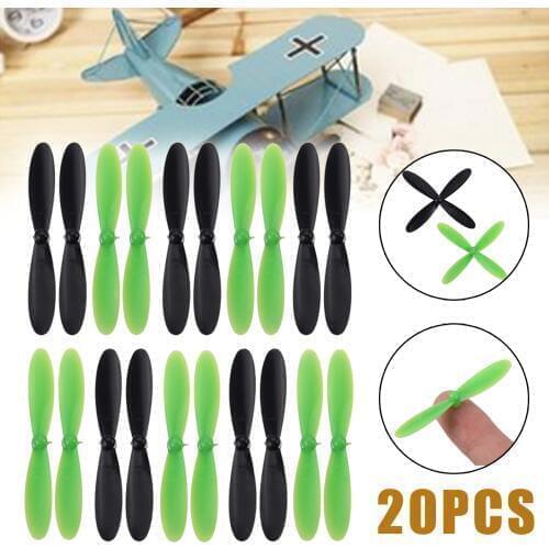Mayitr 20Pcs/set Propeller Blade Rotor Blades Propellers Props RC Spare Part For Hubsan X4 Quadcopter Motor H107L H107C