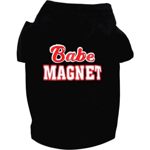 Cute Letter Printed Summer Pets tshirt Puppy Dog Clothes Cat Vest Cotton T Shirt Pug Apparel Costumes For Pet Small Dog Clothes