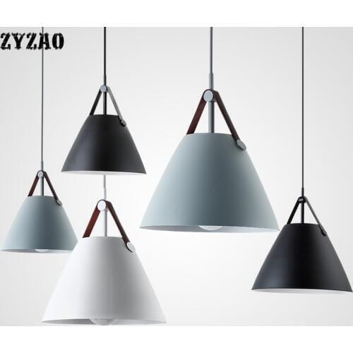 Post-modern Minimalist Pendant Lamp Creative Personality Dinning Room Lights Coffee Shop Restaurant Bar Aluminum Pendant Lights