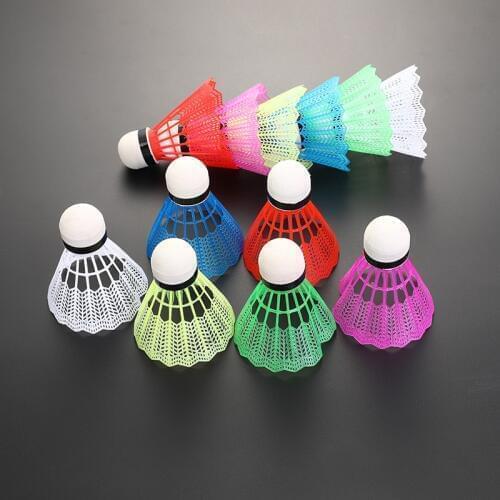 WELKIN Durable Sports Training Badminton Ball With Box Colorful Shuttlecock Entertainment Wear Resistant Accessories Reusable