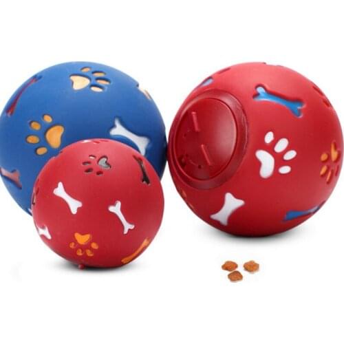 Pet Dog Ball Toys for Small Dogs Chew Puppy Toy Dog Leaking Food Dogs Toys Pets Increases IQ and Release Stress