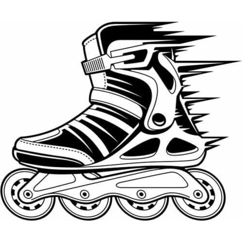 Roller Skating Sticker Car Decal Extreme Sports Posters Home Decoration Vinyl Wall Decals Decor Mural Roller Skating Wall Decal