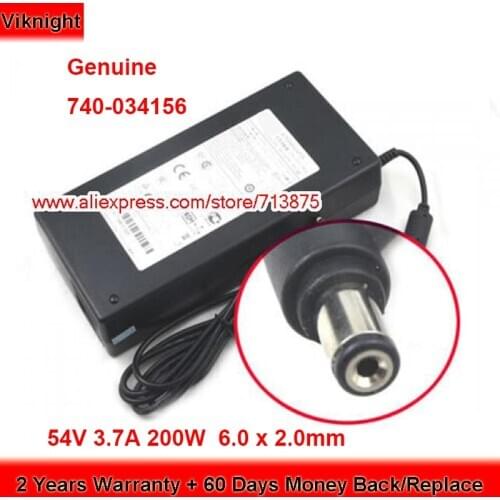 Genuine 740-034156 54V 3.7A AC Adapter AD9051 for Juniper NETWORKS SRW2008MP SRX210 SRX220 GS110TP SRX220H-POE
