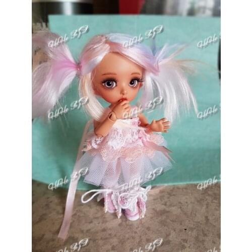 Resin BJD 1/8 Luna baby girls boys doll free eyes palm dolls High Quality toys HeHeBJD