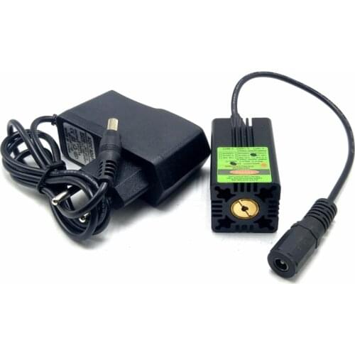 Industrial 532nm 50mw Green Spot Beam Laser Diode Module 12V with Glass Lens