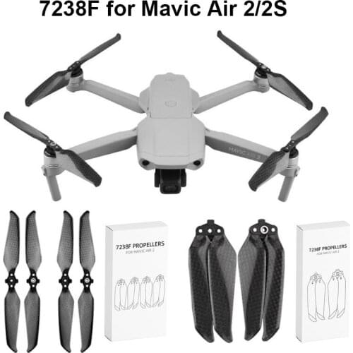 7238F Carbon Fiber Propellers for DJI Mavic Air 2S/2 Replacement Props Blade Replacement Durable Props for mavic air 2 Accessory