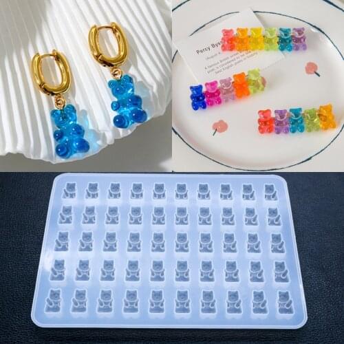 DIY Cute Bear Sugar Silicone Mould Crystal Resin Epoxy Mold Jewelry Pendant Crafts
