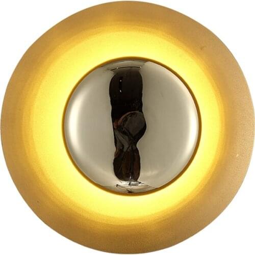 Nordic sun halo circular wall lamps living room background decorative lamp design bedroom bedside aisle sconces lights lighting