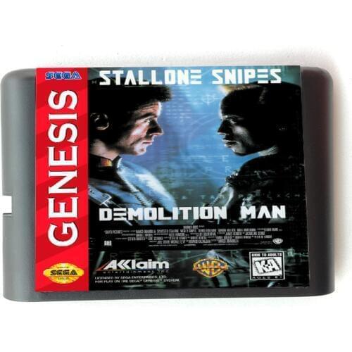 Demolition Man 16 bit MD Memory Card for Sega Mega Drive 2 for SEGA Genesis Megadrive