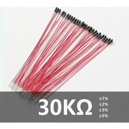 MEB13 NTC Thermistor 30K 3950 3975 Epoxy resin NTC thermal resistor minature temperature sensor probes in Shanghai Lingee