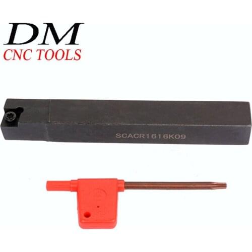 1PCS SCACR 1010H06/1212H06/1212H09/1616K09 Metal Lathe Cutting Tools Lathe Machine CNC Turning Tools External Turning Tool Holde