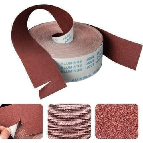 1 Meter 60-800 Grit Emery Cloth Roll Polishing Sandpaper For Grinding Tool Polishing Metalworking Woodworking Furniture Abrasive