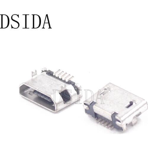 10pcs Micro USB 5pin Female Connector for Mobile Phone Micro USB Charging Socket Straight Mouth for pcb
