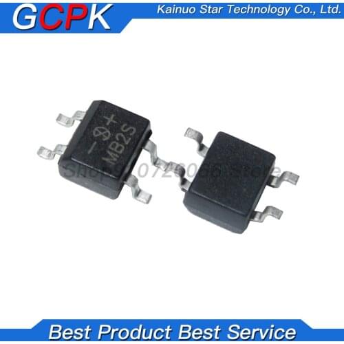 10pcs MB2S SOP-4 200V 0.5A SOP4 SOP bridge rectifier new and original IC