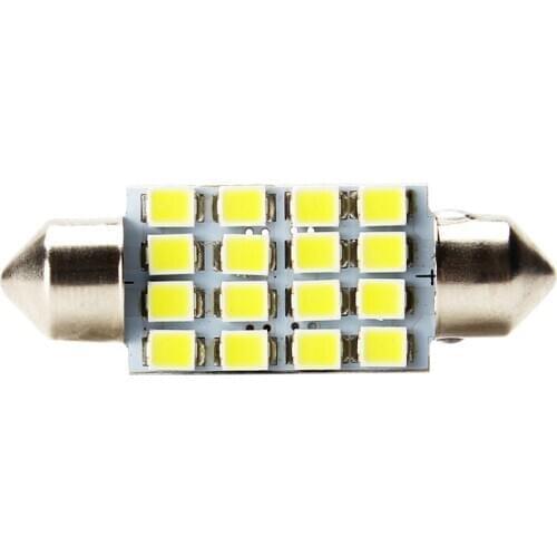 16SMD 3528 Light Source Dome Car Licence Plate Light Car Reading Light Car styling Parking Lamp 39mm