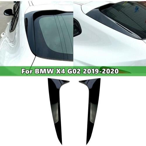 Suitable for BMW X4 G02 2019-2020 rear side wing roof spoiler sticker decoration bright black auto parts