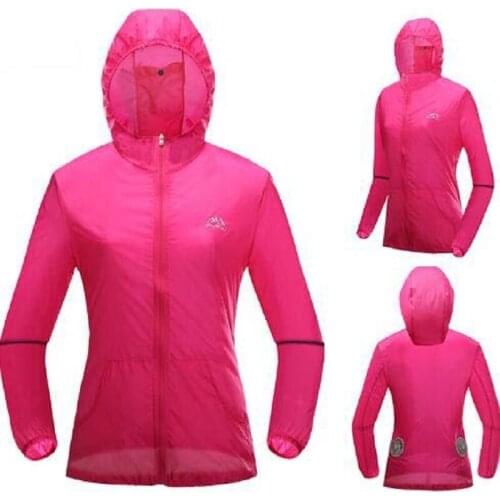 2021 Fashion Outdoor Clothes Fishing Running Hiking Jacket Sun Protection Clothing Women Zip Up Hoodie Long Sleeve Breathable