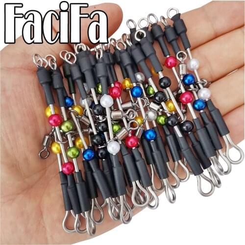 6 pcs Bearing Swivel Fishing Connector Fast Hook Urfe Para Temporales Enganches Rapidos Para la Pesca Kolay Atma Aparati