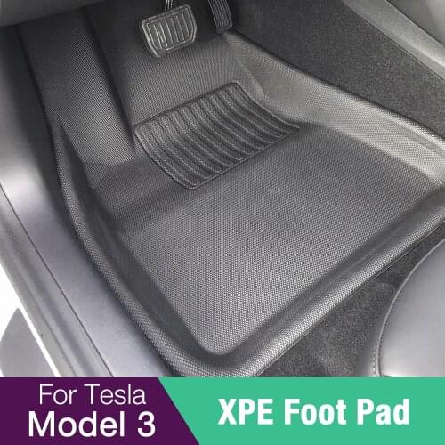 Model3 Car Floor Mat For Tesla Model 3 Mat Accessories XPE Non-Slip All-Weather Floor Mats 3Pcs/Set Model Three 2021
