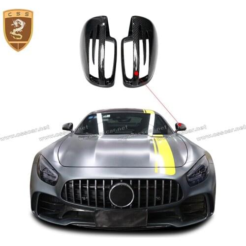 CSSYL Car Styling Auto Accessories AMG GT OEM Style Carbon Fiber Car Rear View Mirror Covers for Benz AMG GT Replacement Style