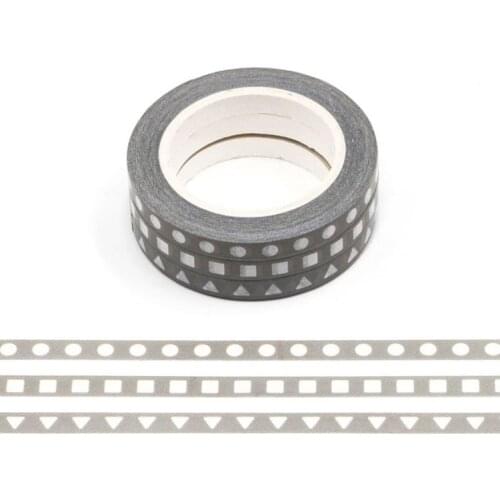 5MM*10M Geometry Slim Masking Washi Tape Decorative Adhesive Tape Decora Diy Scrapbooking Sticker Label