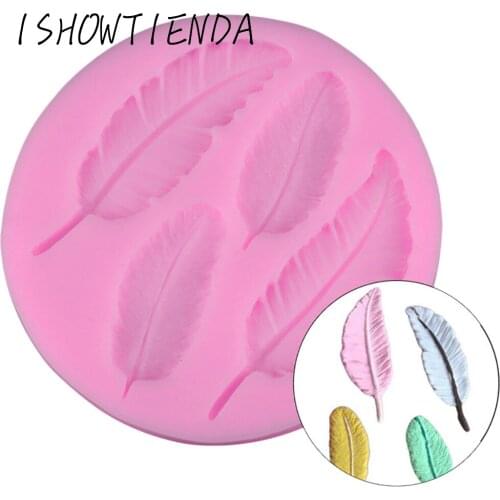 Leaf Feather Shaped DIY fondant Cake Silicone Moulds Diy Fondant Mold Cake Decorating Lace Border Tools cocina accesorio