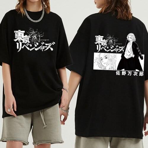 Anime Cartoon T Shirt Women Clothes Tokyo Revengers Graphic Tshirt Streetwear Print Loose Tops