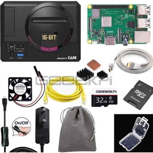 GeeekPi Retroflag Original MEGAPi Case with Optional Game Controller Functional Button for Raspberry Pi 3 B Plus (3B+) / 3B / 2B