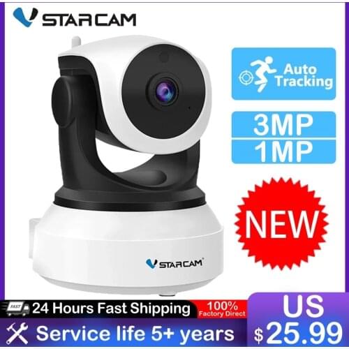 Vstarcam 1MP/2MP/3MP IP Camera C24S Humanoid Recognition Auto Tracking Wifi Camera IR CCTV Video Security Camera Remote IR View