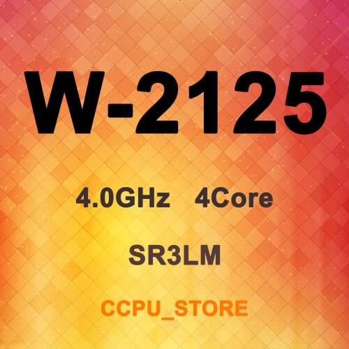 Intel Xeon W-2125 SR3LM 4.0GHz 4Core 8Thread 8.25MB 120W LGA2066 CPU Processor iMac Pro 27/HP Z4 G4