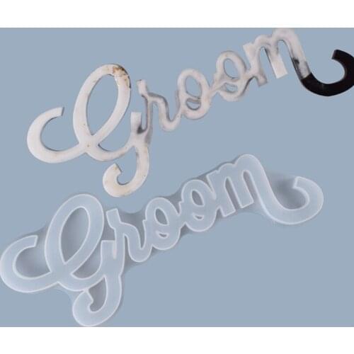 Bride/Hello English Letters Words Decorations Casting Silicone Mould Resin Mold