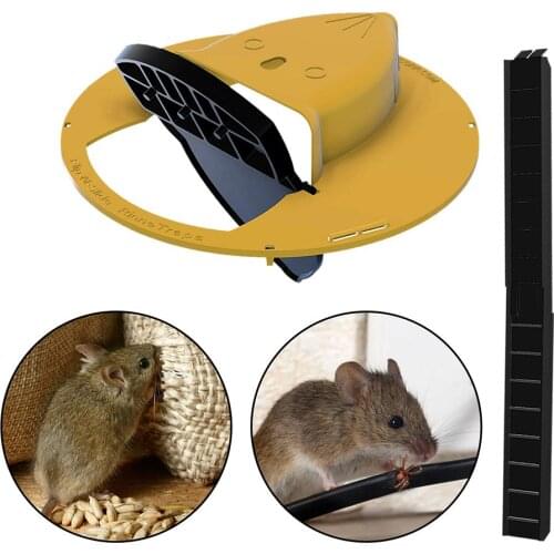 Auto Reset Mousetrap Safe Harmless Slide Bucket Lid Type Rat Trap Mouse Catcher Automatic Reset Rat Catching Mice Mouse Traps