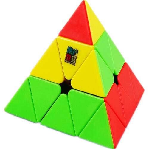 Moyu meilong 3x3 Pyramid Cube Stickerless Speed Magic Cube Educational Toy