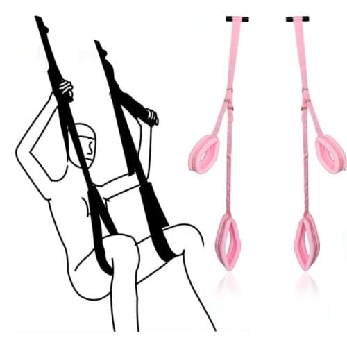 Soft Nylon Sex Swing Furniture Fetish Bondage Hanging Door Swing Love Adult Game Restraint Sex Erotic BDSM Toys for Couples