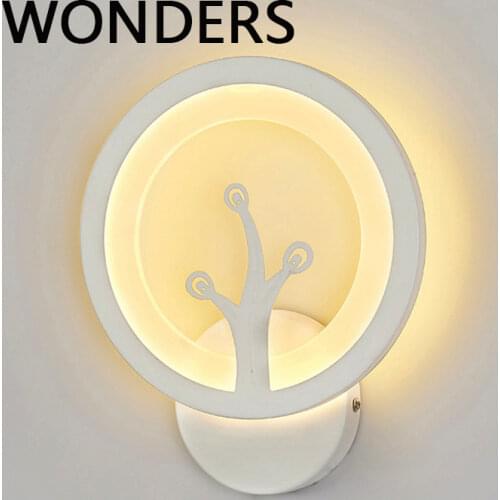 Modern minimalist Nordic style wall light Plant style restaurant living room corridor balcony bedroom foyer kitchen wall lamp