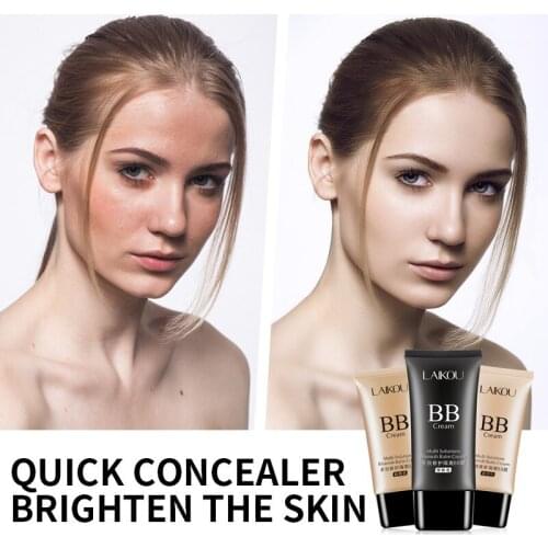 Natural Brighten Liquid Foundation BB Cream Base Makeup Concealer Long Lasting Face Whitening 3 Skin Color