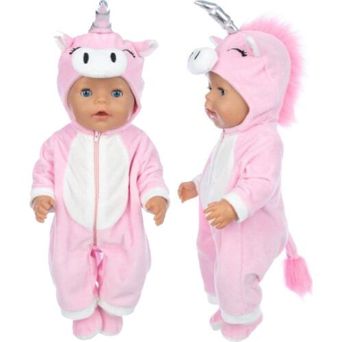 New 2pcs/set Suit+Shoes Dolls Outfit For 43cm Baby Doll Cute Jumpers Rompers 17 Inch Doll Clothes，doll accessory