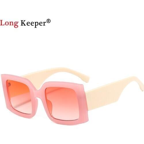 2020 New Rectangle Sunglasses Women Square Colors Sun Glasses Ladies Summer Style Female Uv400 Green Pink Brown Oculos De Sol