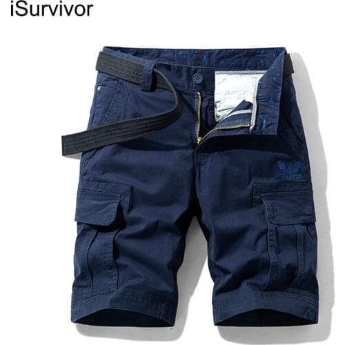 2021 New Mens Summer Loose Casual Six-point Pants Comfortable Slim Shorts Overalls Fashion Trend Multi-pocket Pants