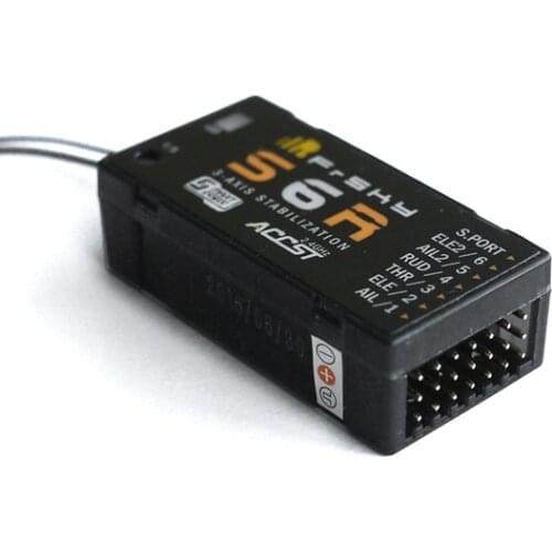 New Arrival! FrSky S6R 6CH Receiver with built-in 3-axis gyro and 3-axis acceleration
