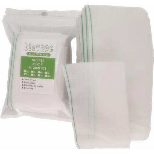 Rosin Press Filter Bags 100% Food Grade Nylon Mesh Filter Tubes 2*200 Inch Perfect for Bottle Tech Lessen Waste Cutting Bags